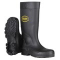 Boss Unisex PVC Plain Boots Black 9 US Waterproof 1 pair 16 in. B382-8105/9